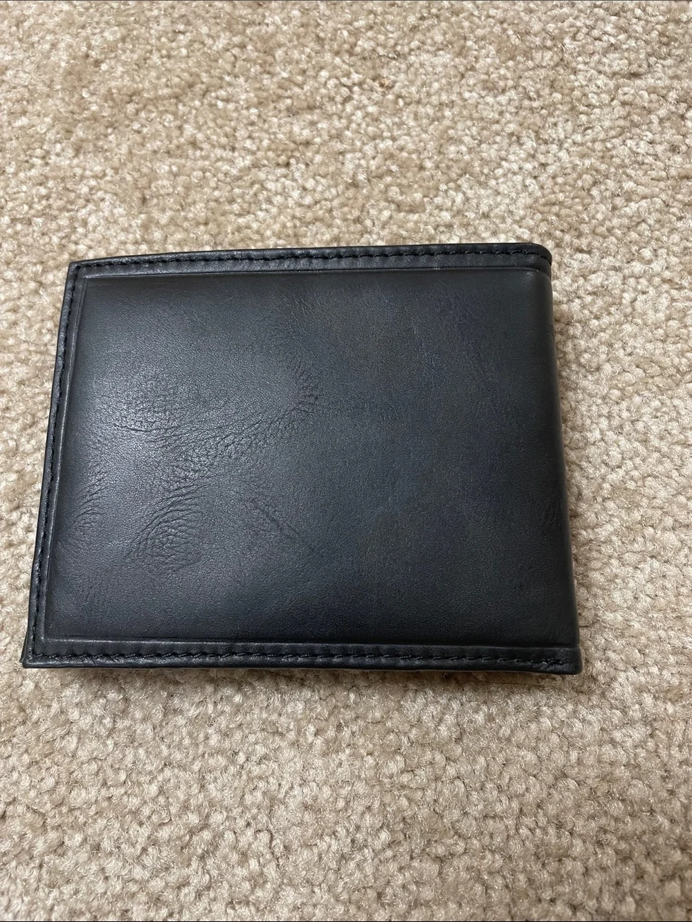 New Men’s Stafford Black Leather Bi-Fold Wallet